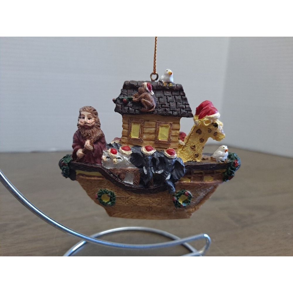Vintage 1995 GWT Noah's Ark Christmas Tree‎ Ornament Holiday Decor Animals